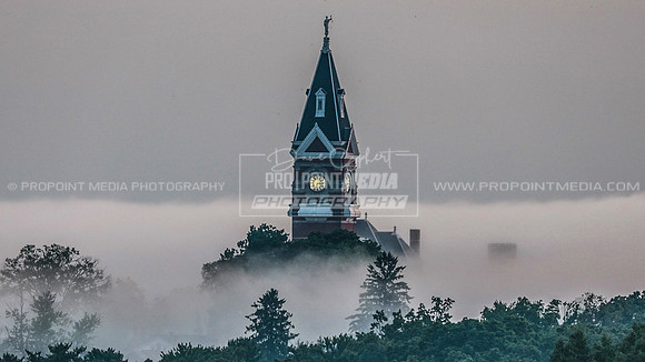 July Fog Around Courthouse