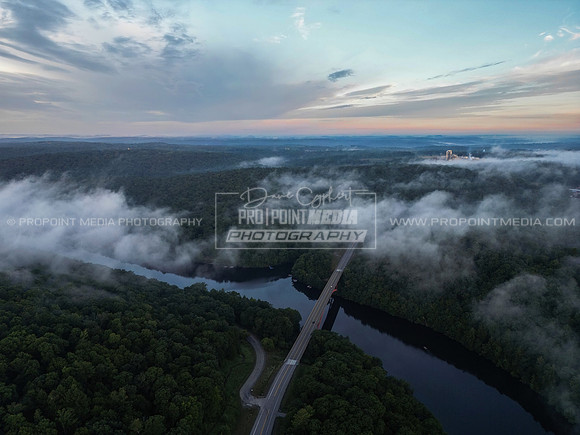 Clarion River Bridge sunrise