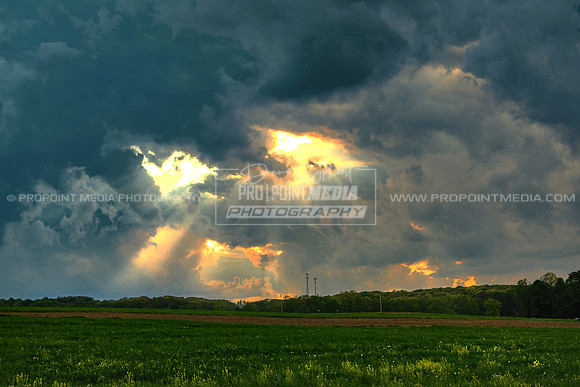 Angry Sunset Clouds