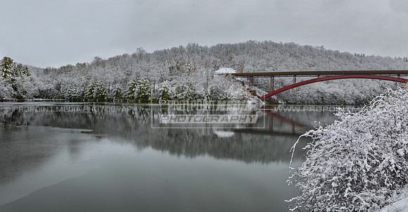Clarion River Winter Storm (panorama)