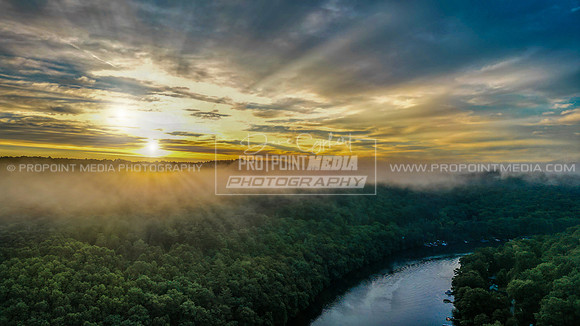 Sunrise over Clarion River